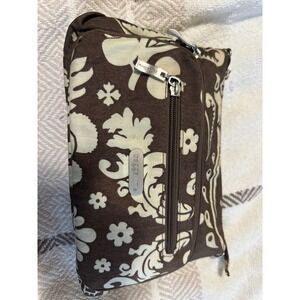 Baggallini‎ Crossbody Brown Floral Print Lightweight Travel Everyday Bag